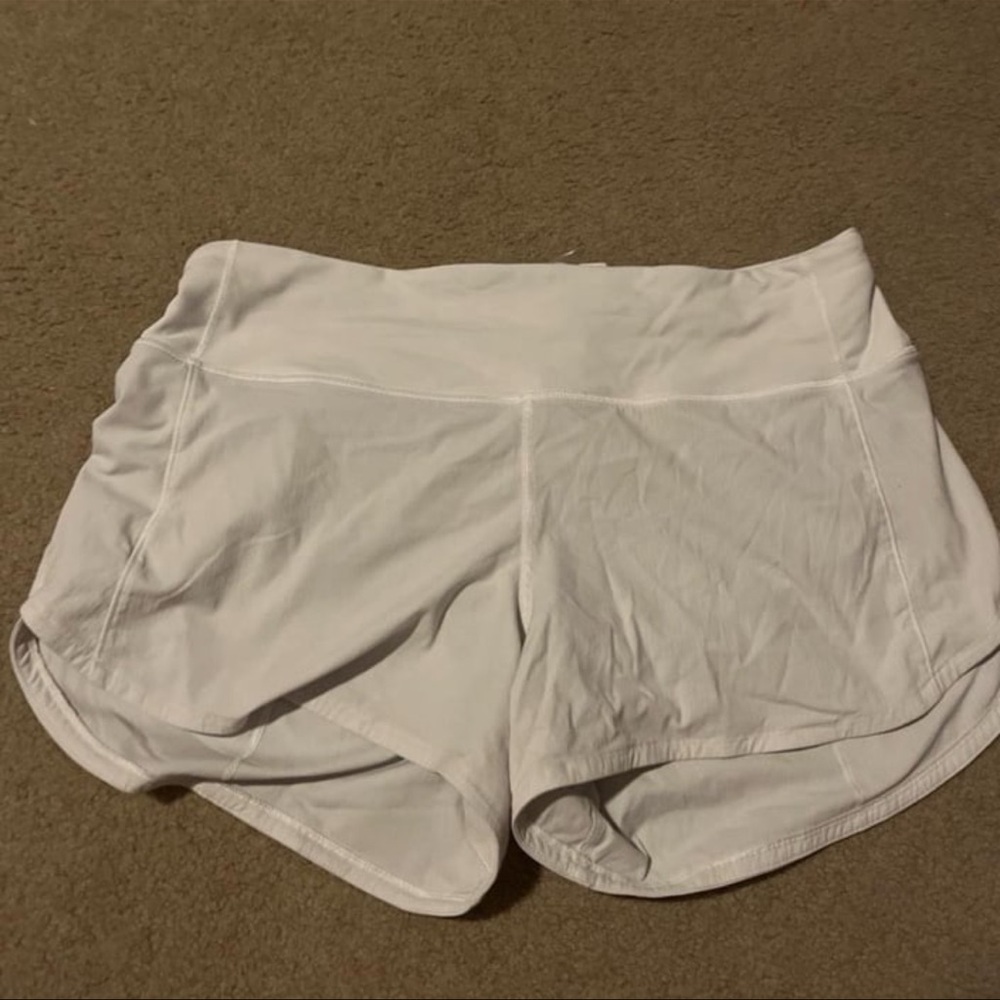 Lululemon speed it up White Athletic Shorts 2.5" -